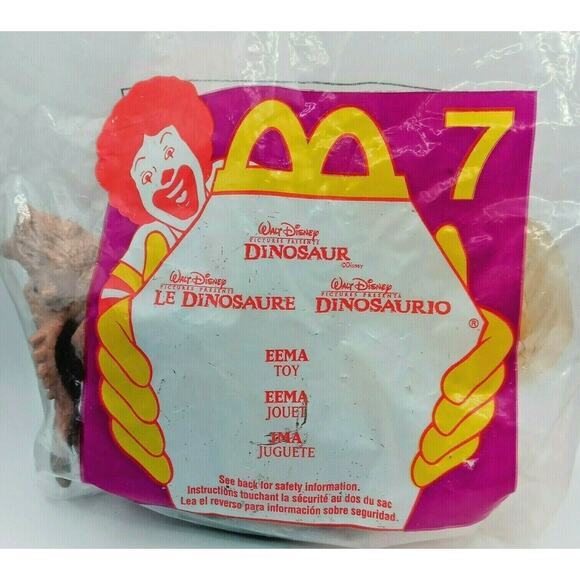 McDonald’s Disney Dinosaur Eema #7 Happy Meal Toy 2000 Vintage Sealed Promo - Picture 2 of 11
